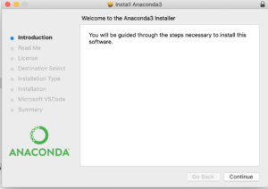 Installing Anaconda onto MacOS X Part 1
