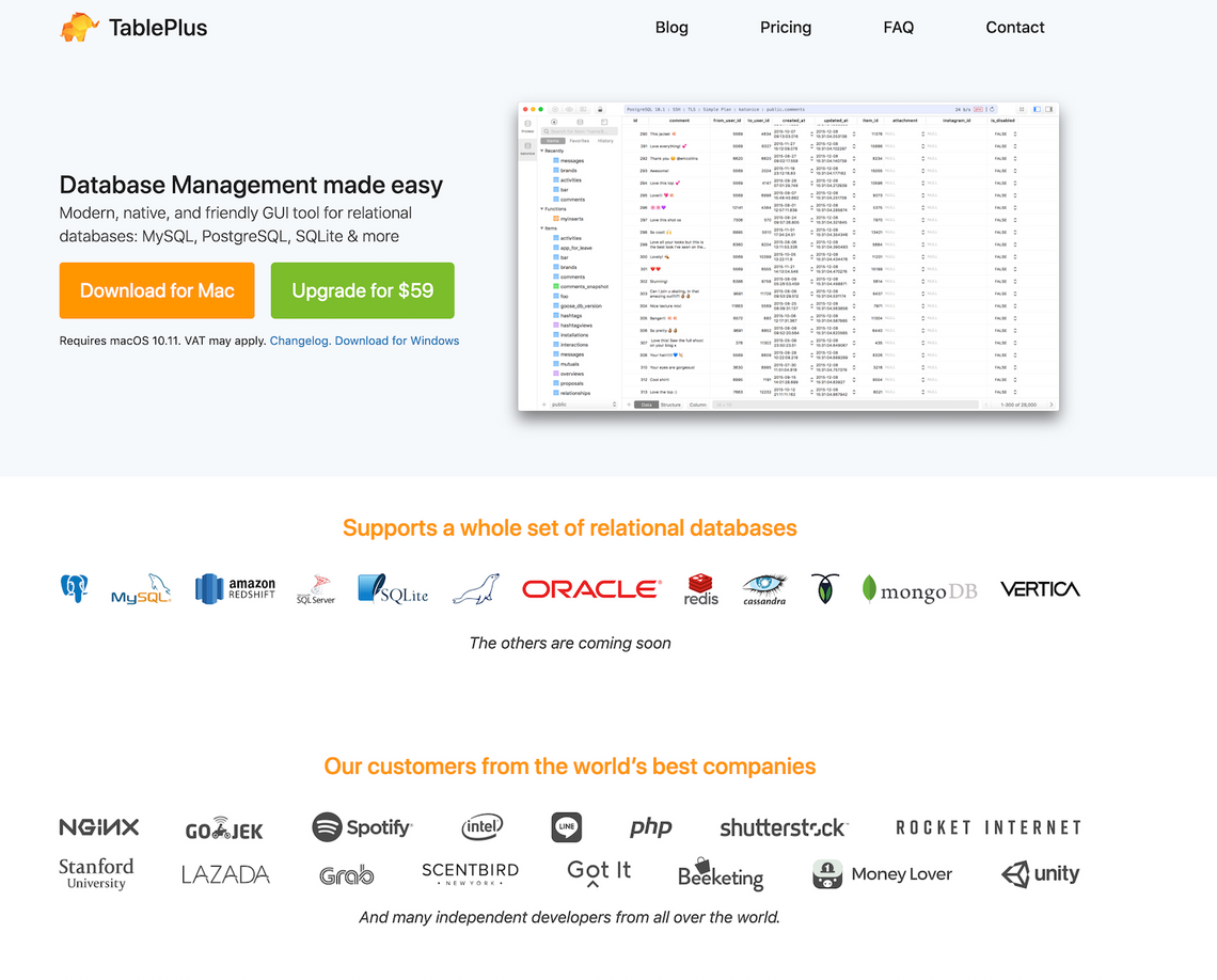 TablePlus, a New Database Management Tool, is Awesome