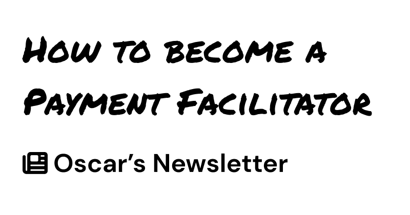 How to become a Payment Facilitator in Permanent Marker Font